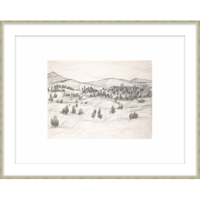 Rolling Landscapes 1 Framed Drawing Print