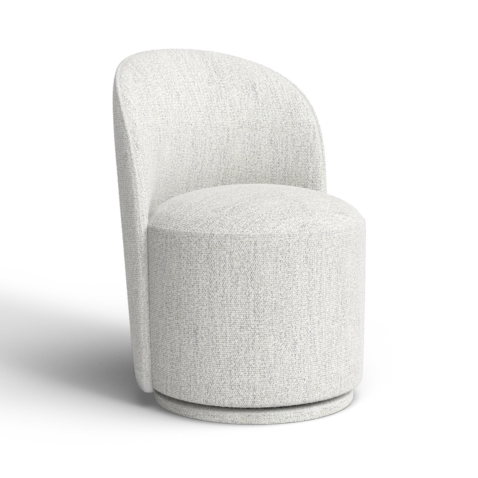Sharlene Swivel Dining Chair, Merino Light Gray Performance