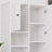 67.7" Tall Storage Cabinet With Adjustable Shelves And  Laundry Basket-1511873833