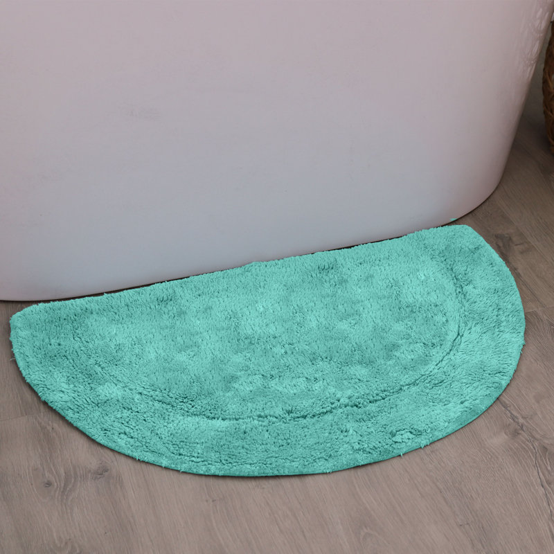 Candeloro Slice Bath Rug 17"x30", Turquoise