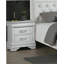 Table de chevet moderne et élégante avec table de chevet blanche 1pc