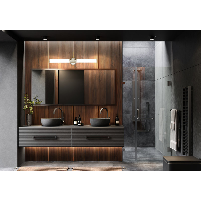 Éclairage pour meuble-lavabo à DEL à intensité variable Ismerai, Chrome
