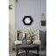 Miroir hexagonal 18,5 "x 18,5" avec cadre en bois massif-980288684