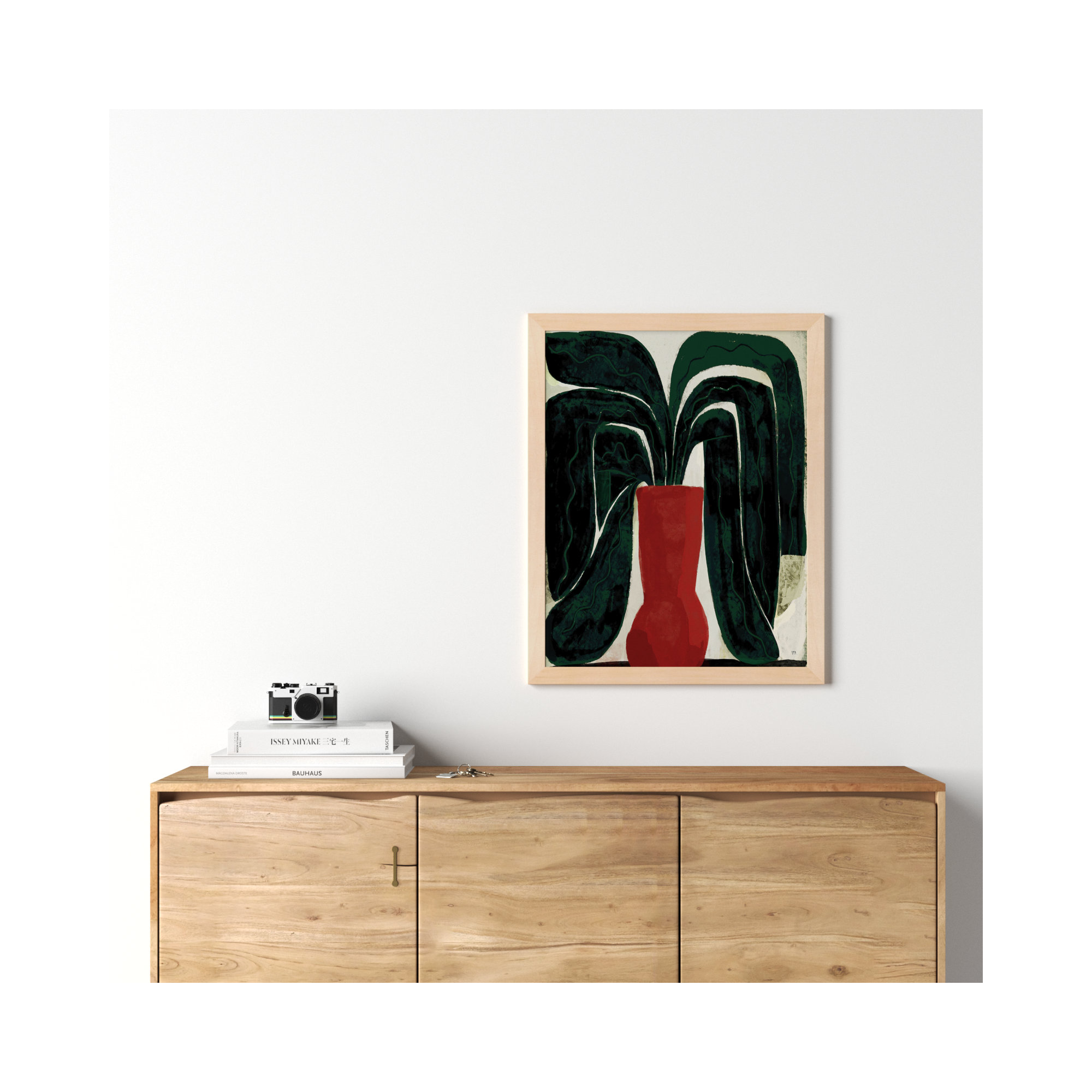 Plant #8 by StudioM, Brown, 30" H x 24" W x 1.25" D