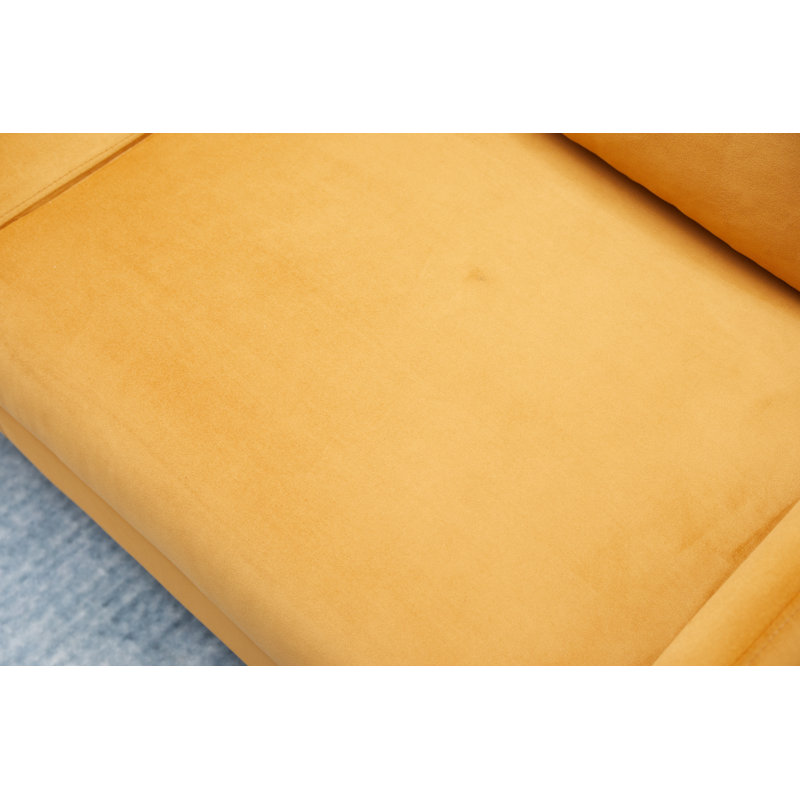 Estancia 72'' Velvet Sofa, Ginger Velvet