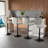 Pet-Friendly Adjustable Height Swivel Bar Stool with Back, Scratch-Resistant Tech Fabric, Footrest and Black Metal Base – Durable Bar Chair for Kitchen Island, Dining Bar, Cat & Dog Owners-377642045-370127097