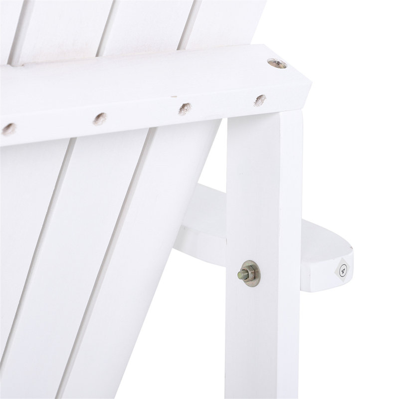 Chaise Adirondack en bois Abilene, White