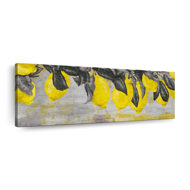 " Ripe Lemons " by Julie P, 8" H x 24" W x 1" D