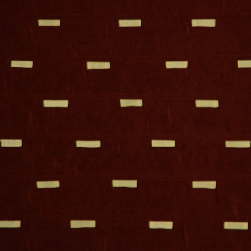 Allure Geometric Fabric, Dark Brown