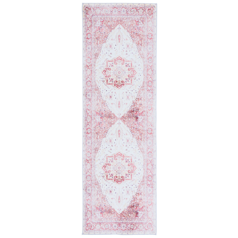 Sonia Oriental Beige/Rust Area Rug, Runner 2'6" x 10'