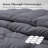 All Season Goose Feather Fiber Comforter Lightweight Duvet Insert, Full/Queen-129046632-129046634