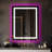 Bertram Led Bathroom Mirror With Lights, Wall-mounted With Bluetooth Speaker, Time & Date Display Anti-fog, Rgb Backlit And 3 Color Temperature Front Lighting, Dimmable Brightness, Ip65 Waterproof, Tempered Glass, Frontlit & Backlit-105531688