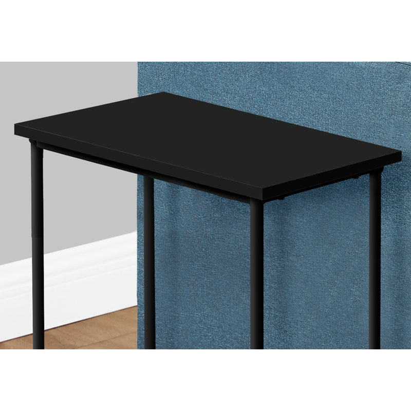 Tatianya Accent Table, Side, End, Narrow, Small, 2 Tier, Living Room, Bedroom, Metal, Laminate, Taupe