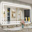 LED Vanity Mirror with Memory Function, 3 Colour Temperatures & Dimmable Light, Anti-fog Tempered Glass ETL Listed Lighted Mirror-534123062-534123065