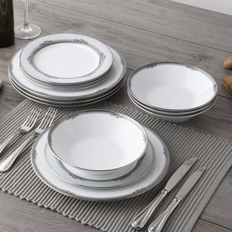 Noritake Laurelvale 12-Piece Dinnerware Set, Service For 4