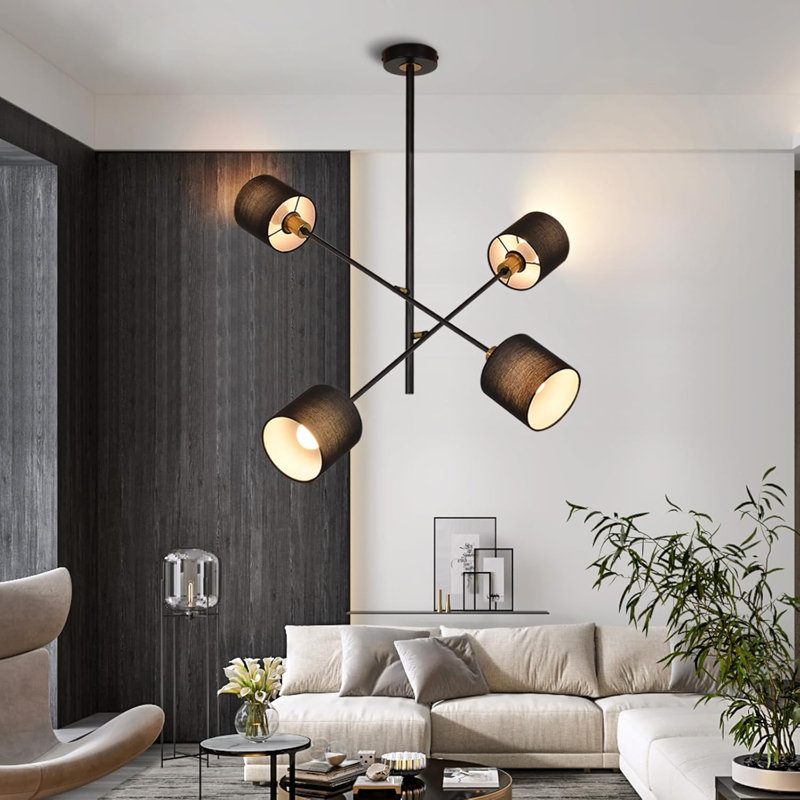 4 - Light Matte Black Pendant
