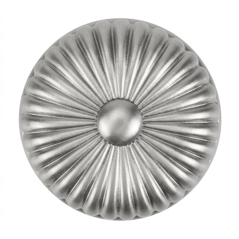 HAMPTON MINI KNOB; MATTE BLACK FINISH, Brushed Nickel