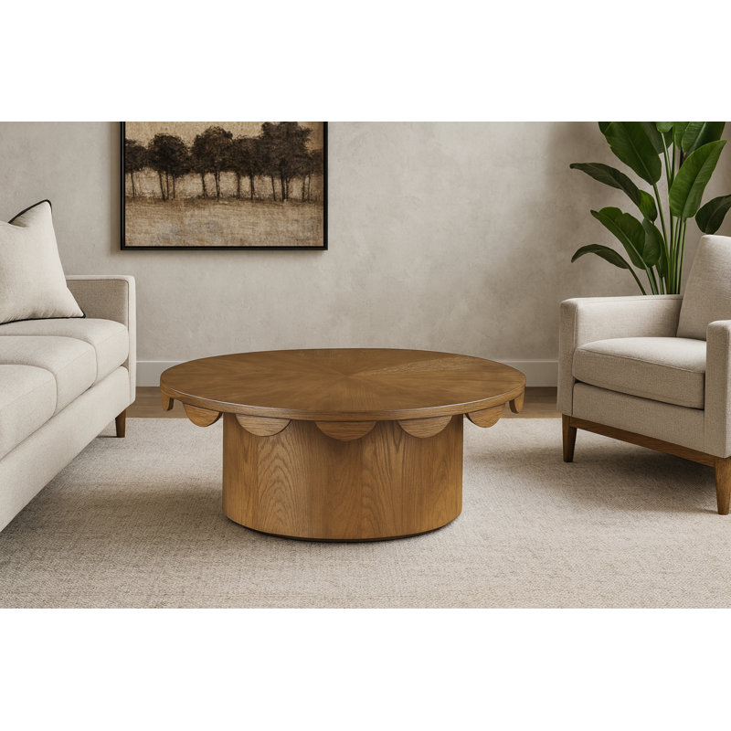 Table basse Dahlia, Brun