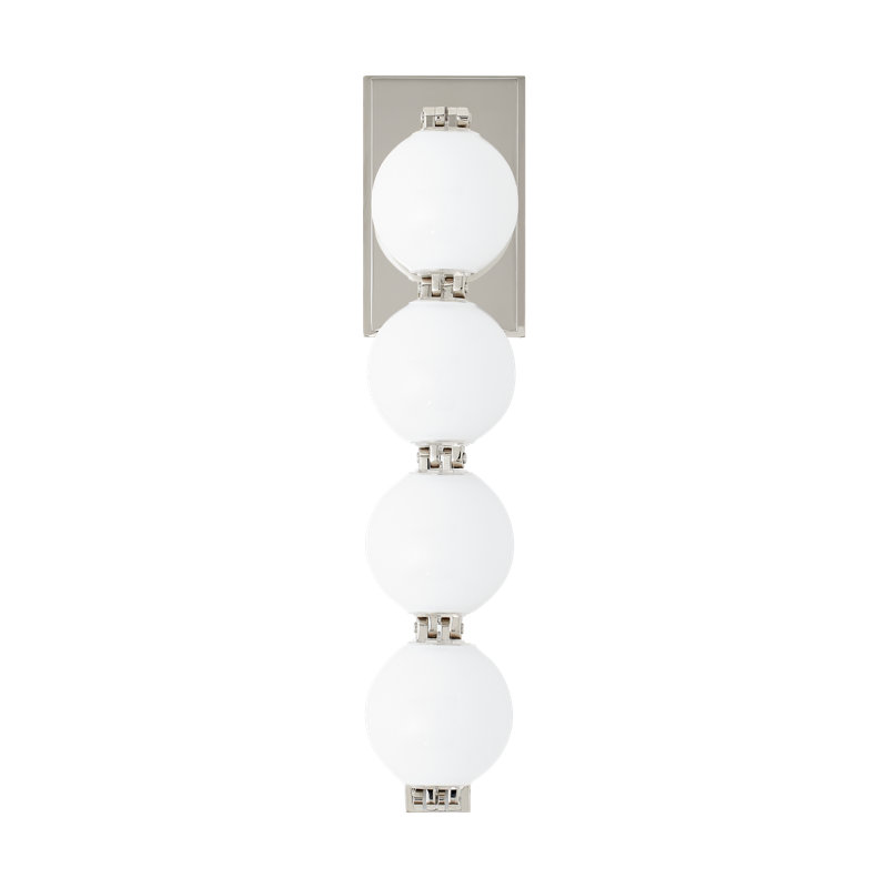 Perle 15 Sconce, Polished Nickel