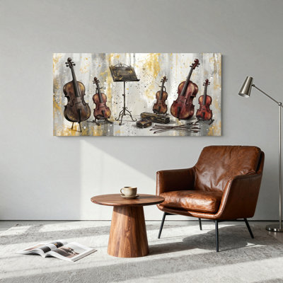 Violin Music Canvas Wall Art Set Of 1