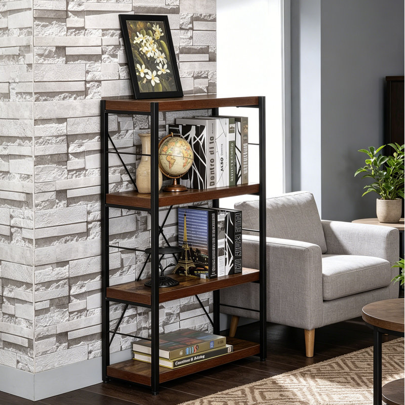 24'' W Solid Wood Shelving Unit
