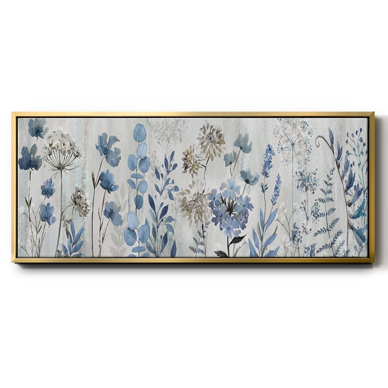 «Blue Meadow», toile encadrée, H 20 po x l 50 po