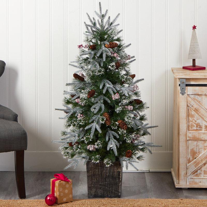 Sapin de Noël vert 4 pi avec 105 lumières DEL