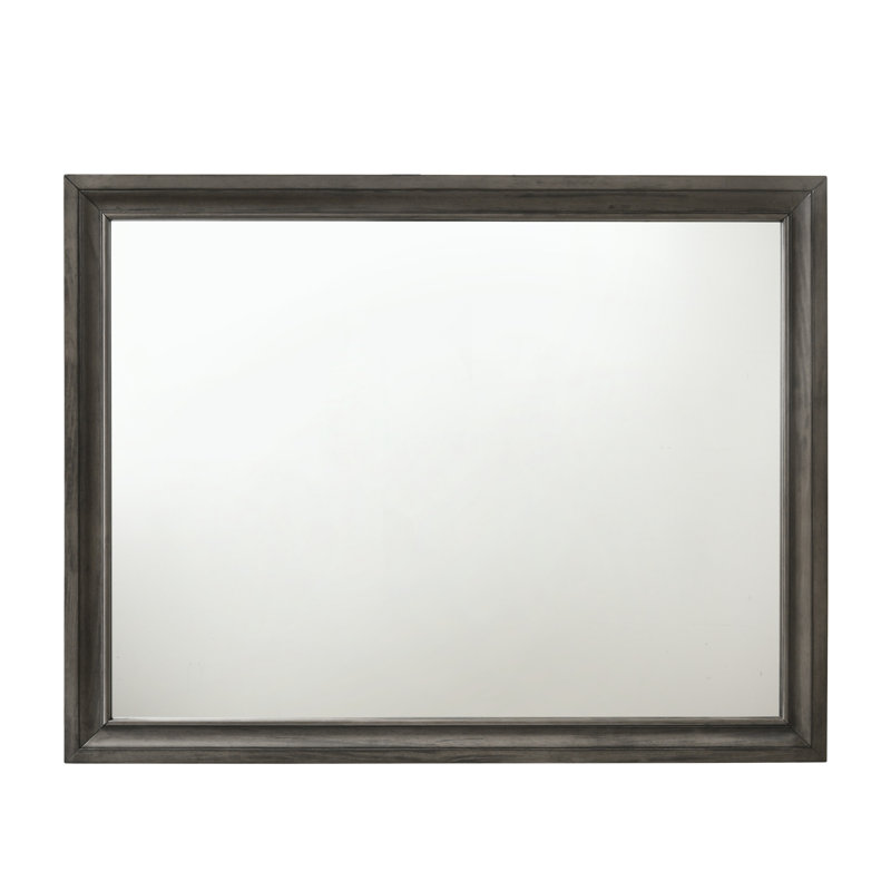 Naima Grey Finish Mirror, Grey, 36.03" x 47.03"