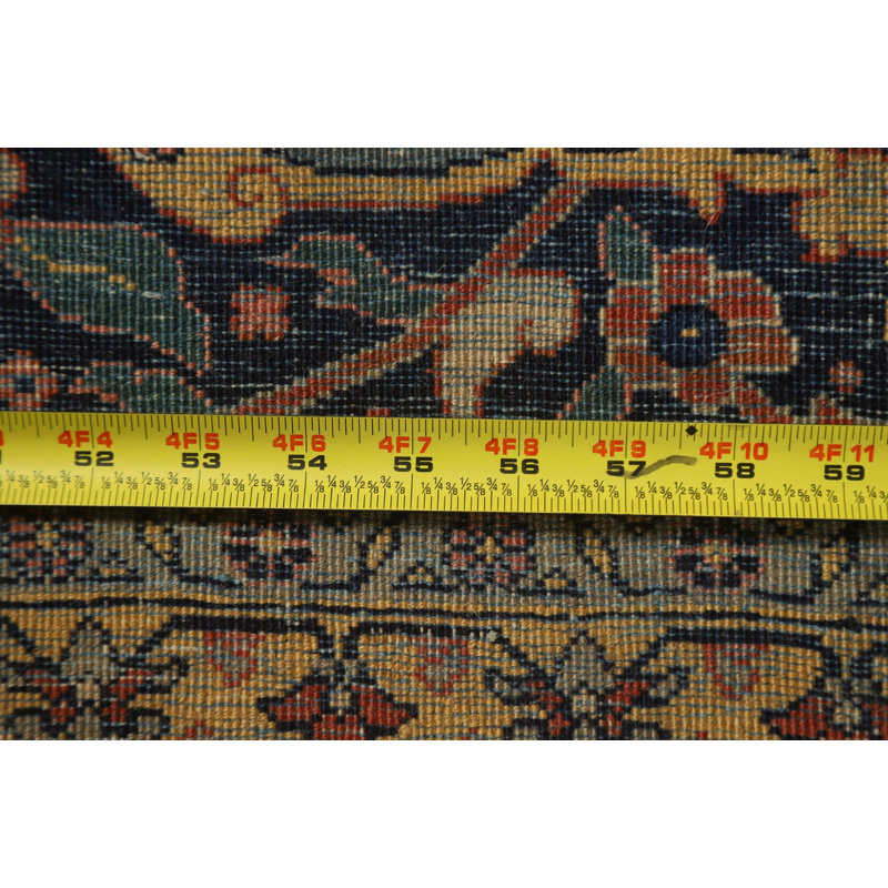 One-of-a-Kind 14'7" X 21'0" 1900s Wool Area Rug in Orange