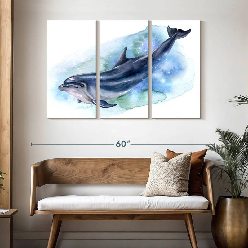 Brampt Aquatic Dolphin, 32" H x 50" W
