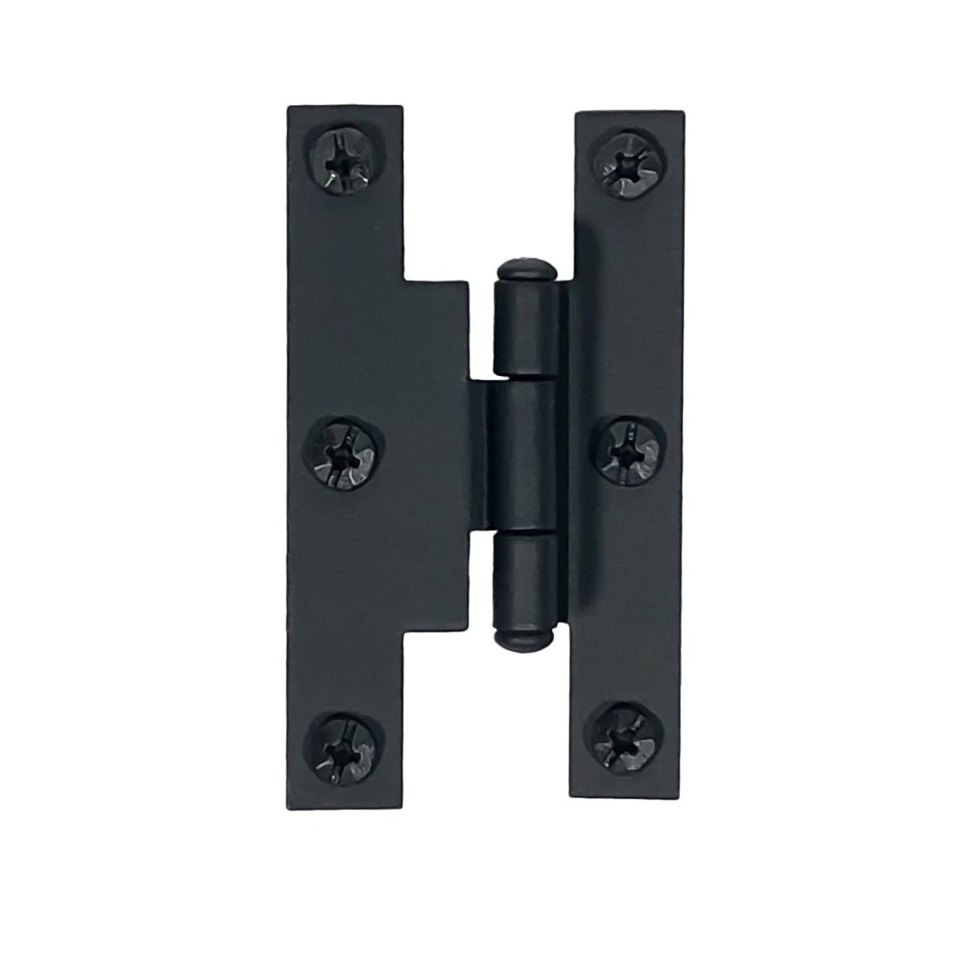 3" Offset Cabinet H Hinge, Pair Acorn