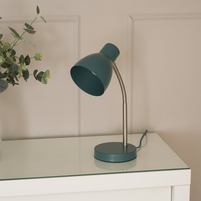 Rhyda Metal Table Lamp, Blue, No