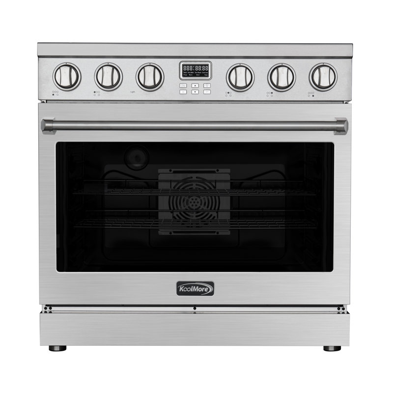 KoolMore 36" 6 Cubic Feet Electric Free Standing Range with Radiant Cooktop