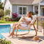 28.4"W Accent Lounge Chair With Cushion, Living Room Rocking Chair
