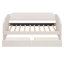 Lit de jour simple rembourré en velours avec 2 tiroirs, beige