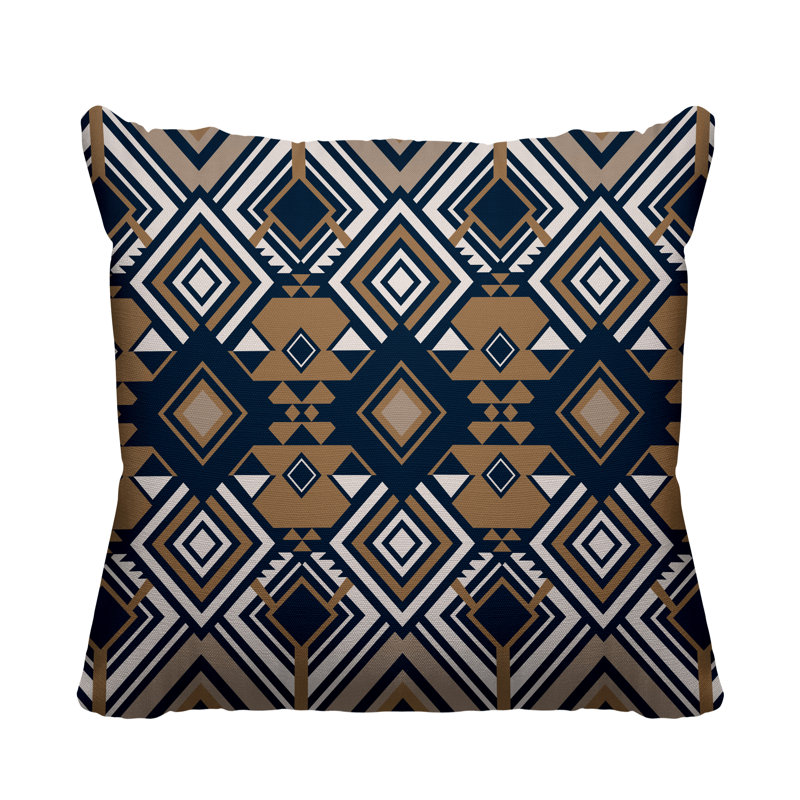 Housse et insert de coussin extérieur d'extérieur, L 15 po x H 15 po, Brun