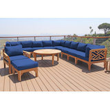 Monterey Outdoor 7 - Piece Teak Conversation Set