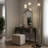 1-Piece Modern Design Classic Luxury Minimalist Multi-Head Floor Lamp Crescent-Shaped Crystal-Inlaid Metal Pole Living Room Light-1817169624-1817169630-1817169629