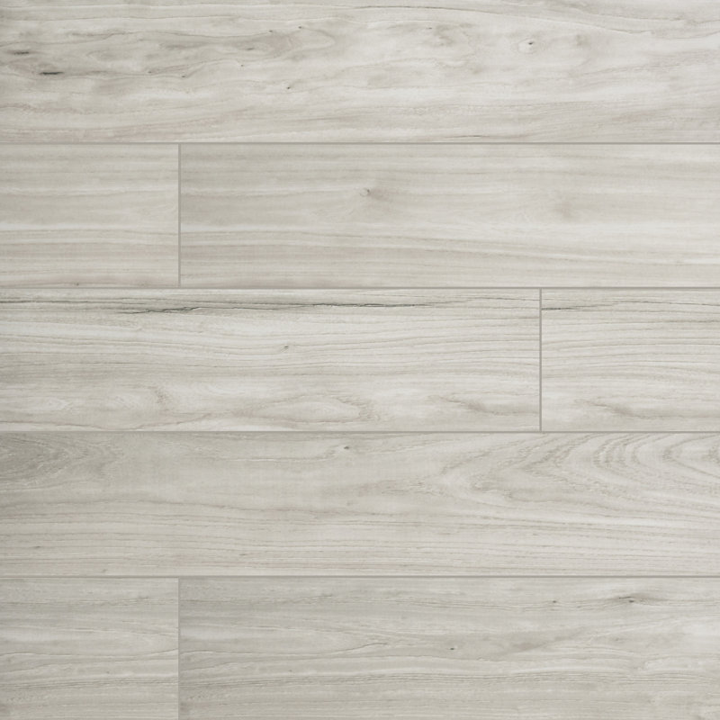 Carrelage mural et de plancher en porcelaine polie 8 po x 48 po Calvera, Polare