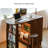 40.94"Retro Solid Wood Telescopic Bar Table