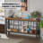 Entryway Table,Narrow Couch Table Behind Sofa,Entry Way Console Tables for Living Room,Foyer,Hallway,Unique Design,Brown-1380495085