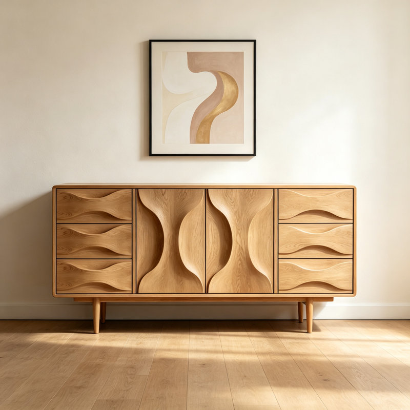 Buffet haut de gamme en bois massif
