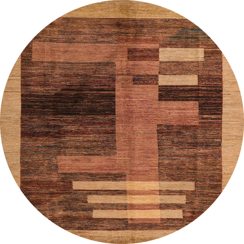 Tapis abstrait moderne 4713, Rond 6 pi