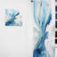 Elixir V bleu et gris - Rideau abstrait - Velours obscurcissant - 1 panneau-107608969