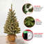 Sapin floqué avec lumières DEL-88089314