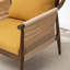 Chaise d'appoint rembourrée en bois massif Cofield-1413915895