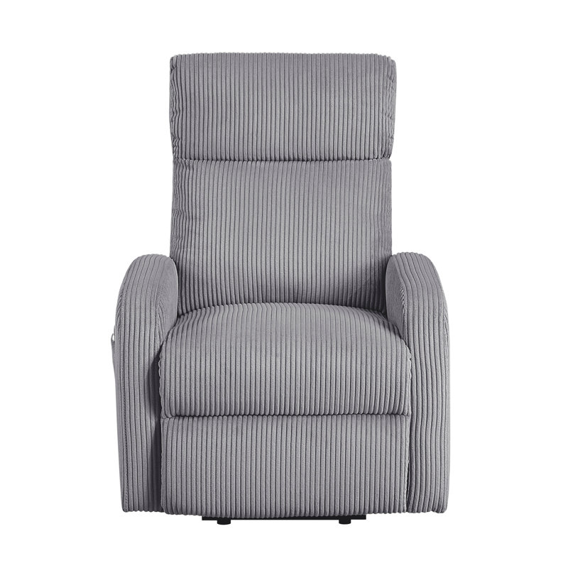 Fauteuil inclinable électrique contemporain, Gris foncé