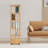  6-Tier Mobile 360 Degree Rotating Bamboo Bookshelf with Wheels-1307076536