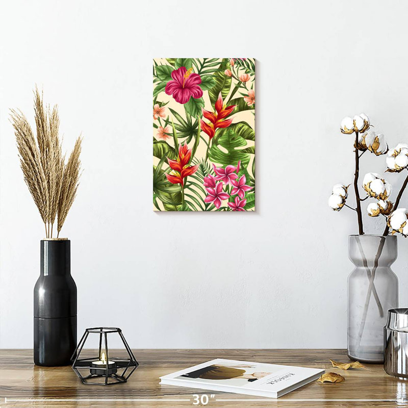 Kerner Tropical Flowering Plants, 12" H x 8" W