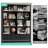 Akxel 47.2" W 3-Drawer Wood Grain Bookshelf-1625577715